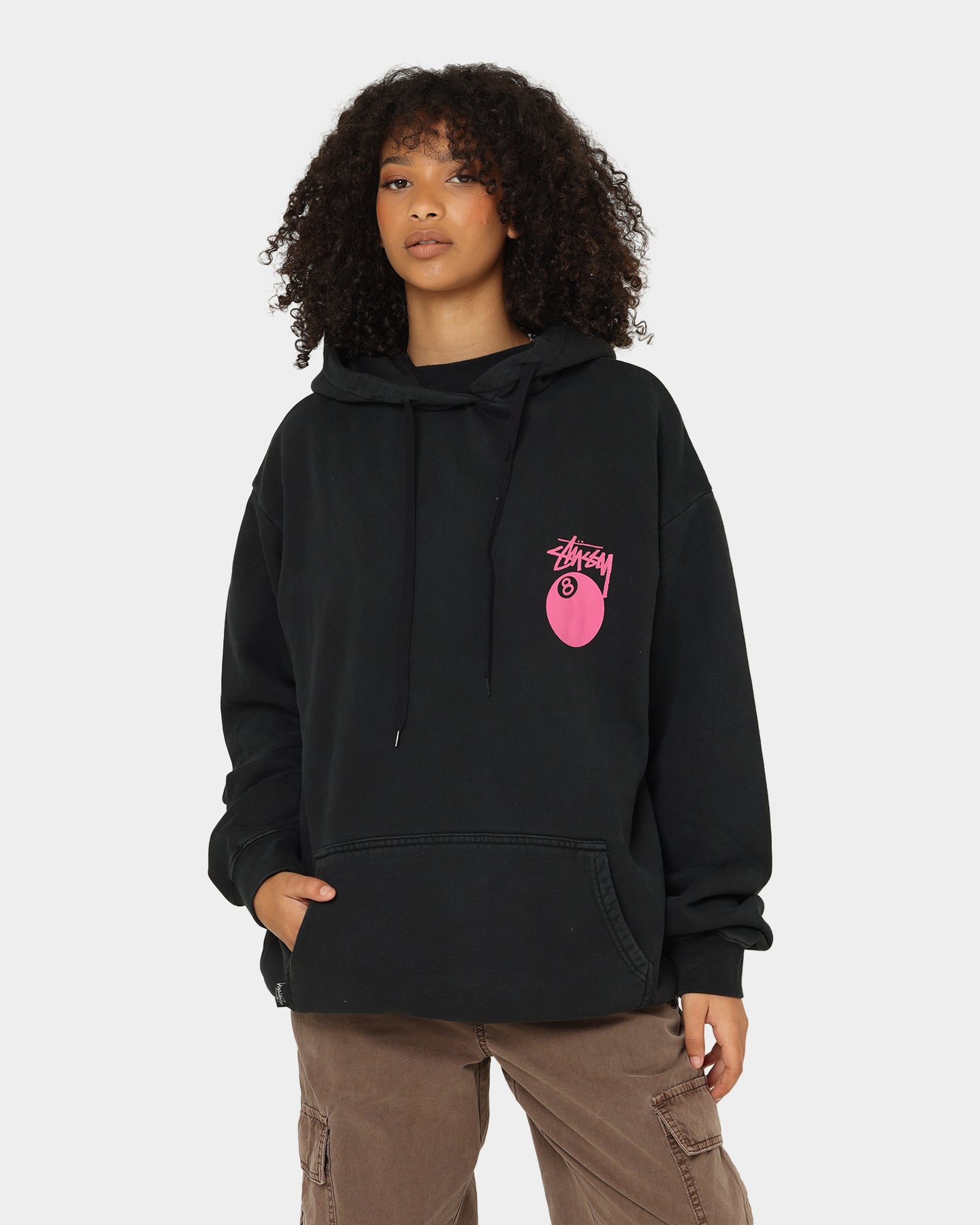 Stussy 8 Ball Hoodie Pigment Black