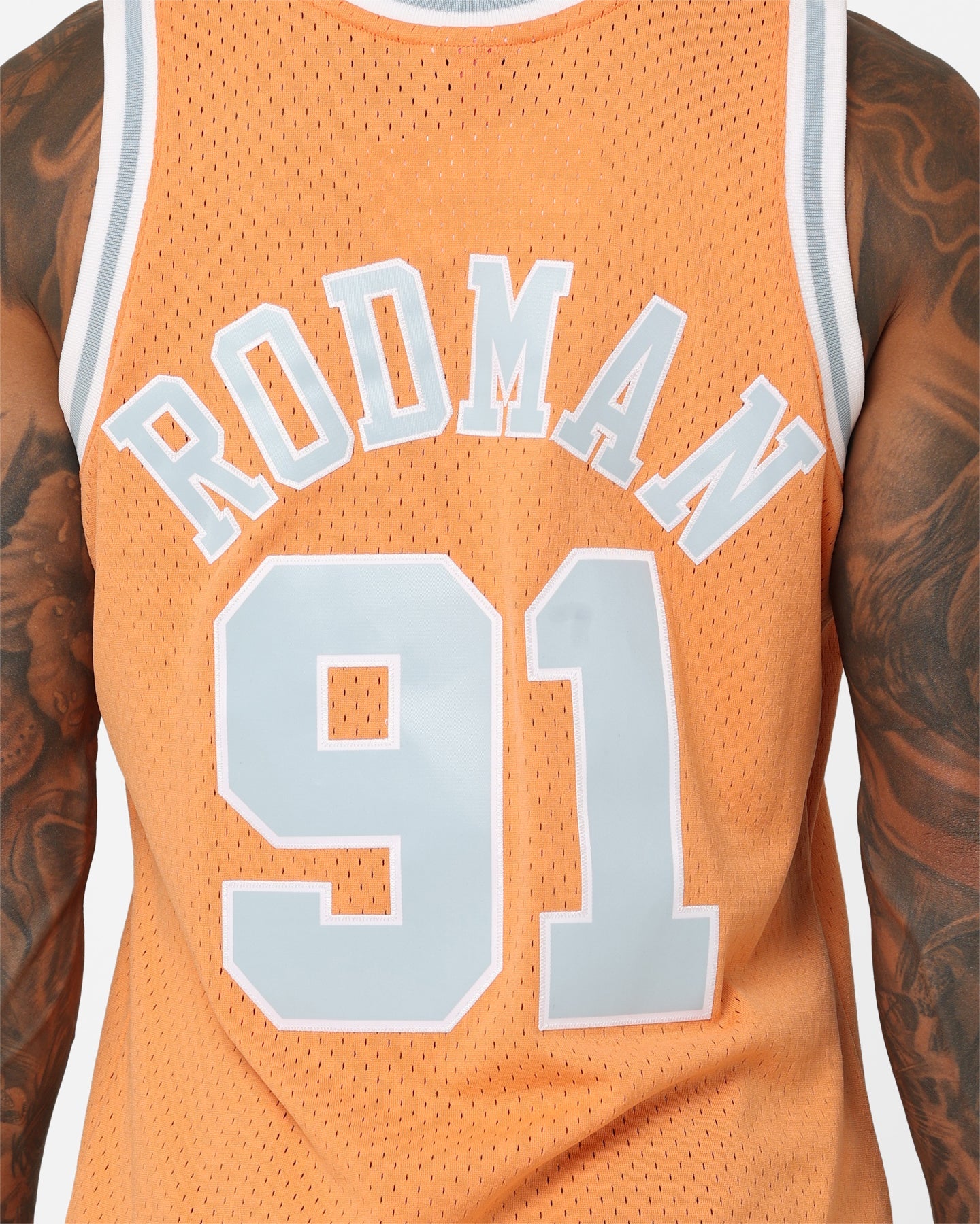 Mitchell & Ness Chicago Bulls Dennis Rodman Pastel Swingman Jersey Pastel Orange