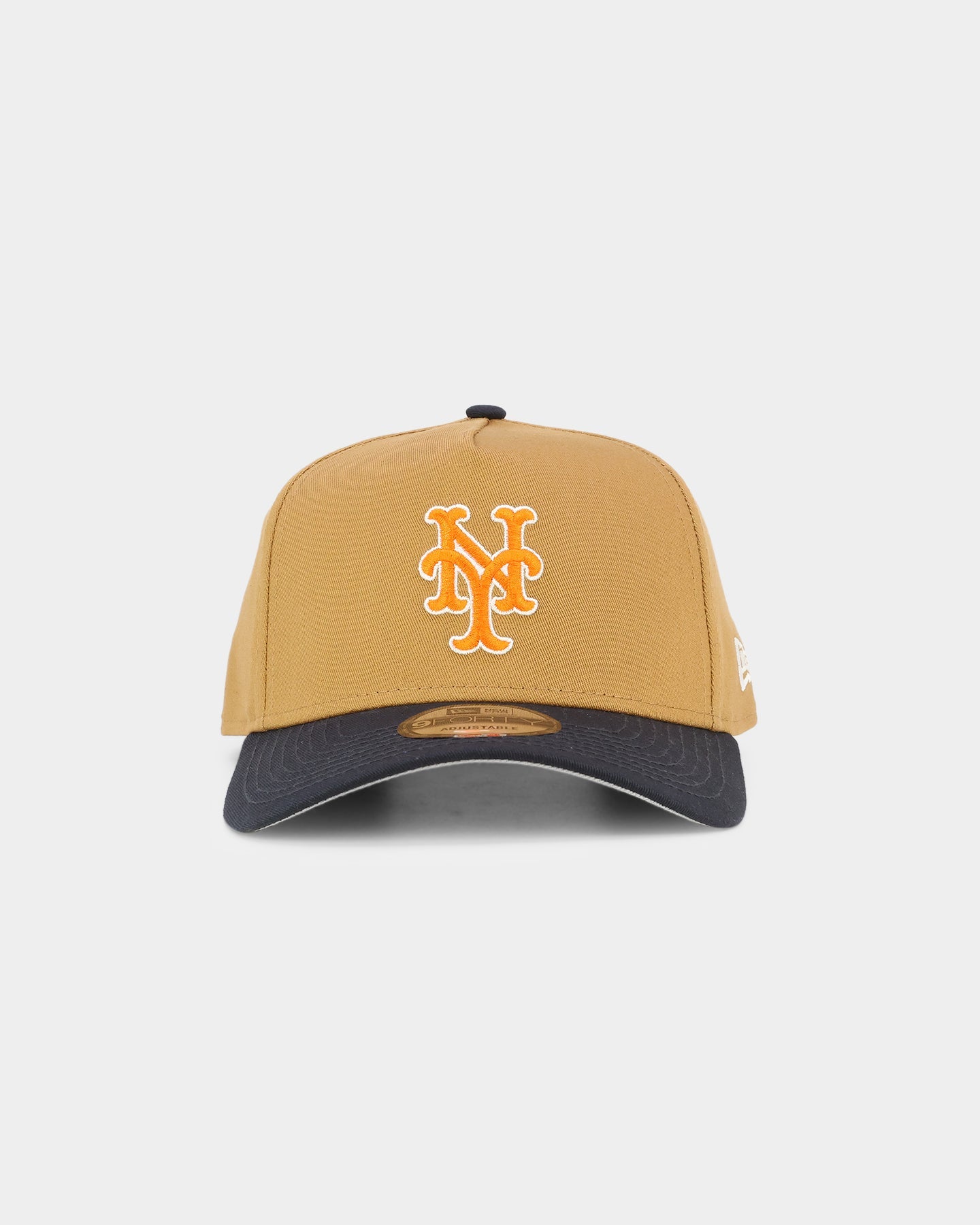 New Era New York Mets 'Midnight Harvest 2-Tone' 9FORTY A-Frame Snapback Wheat/Navy