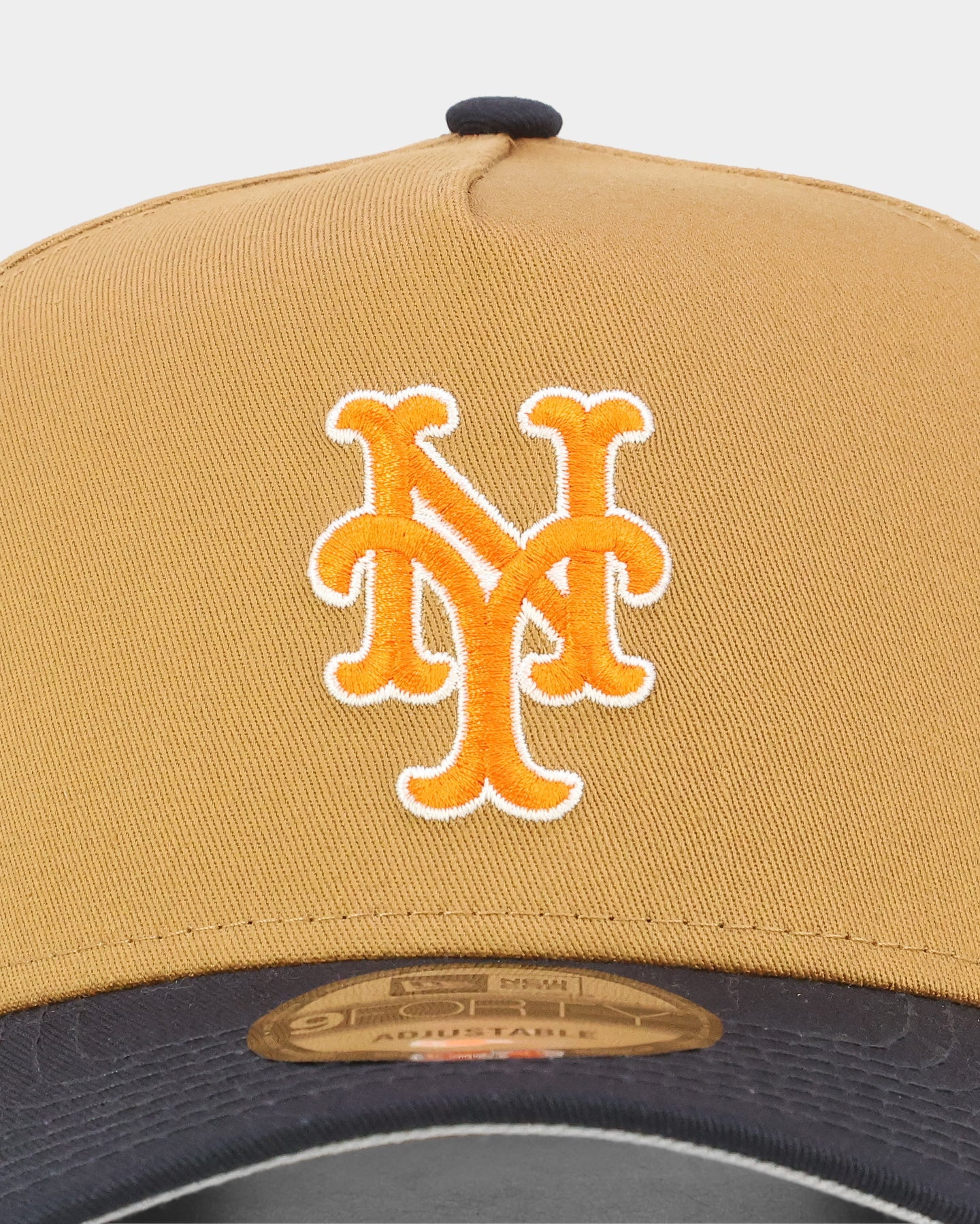 New Era New York Mets 'Midnight Harvest 2-Tone' 9FORTY A-Frame Snapback Wheat/Navy