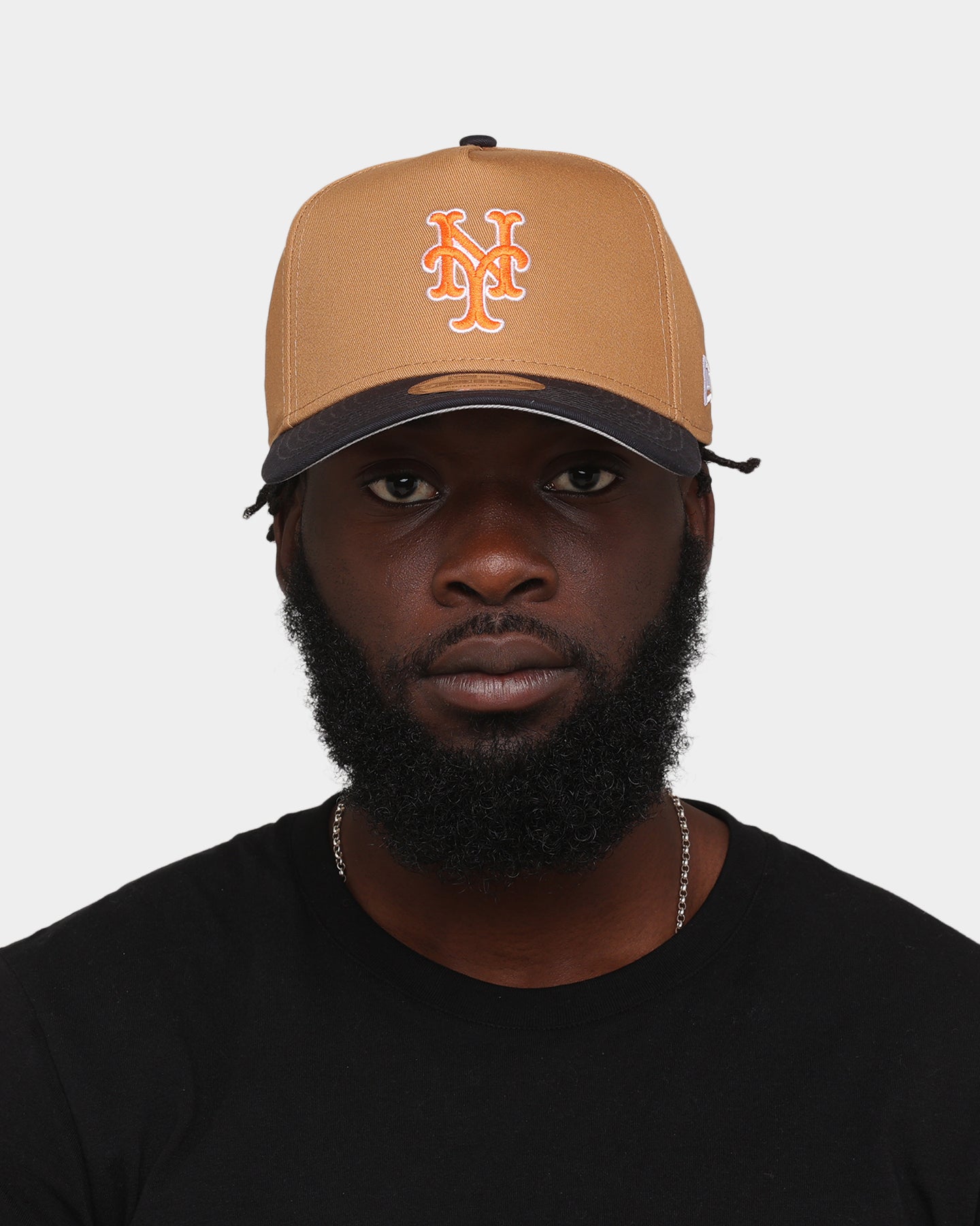 New Era New York Mets 'Midnight Harvest 2-Tone' 9FORTY A-Frame Snapback Wheat/Navy