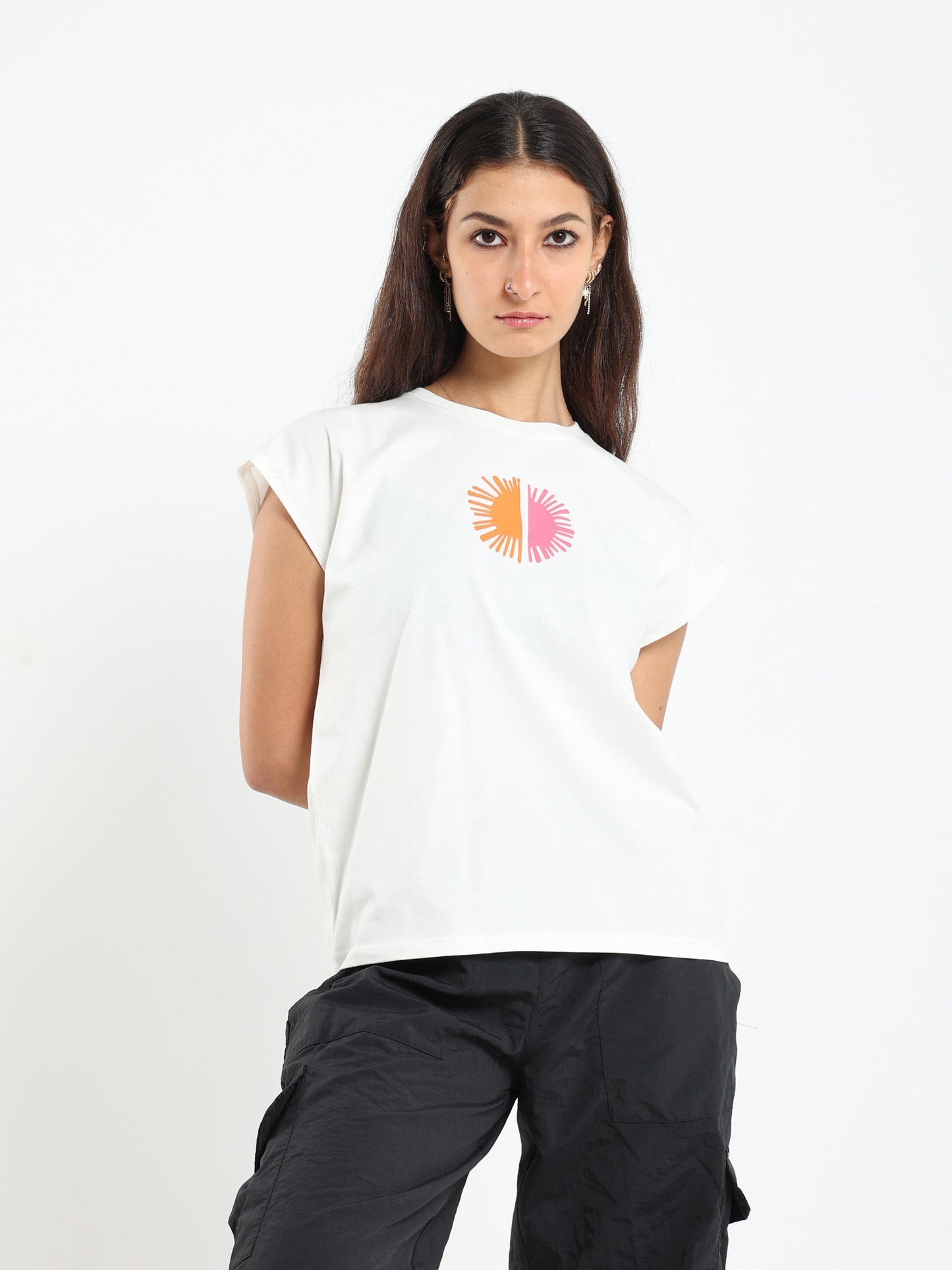 Half Sun Print Tshirt