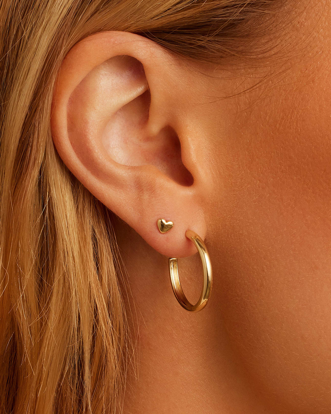 14k Gold Lou Helium Hoops