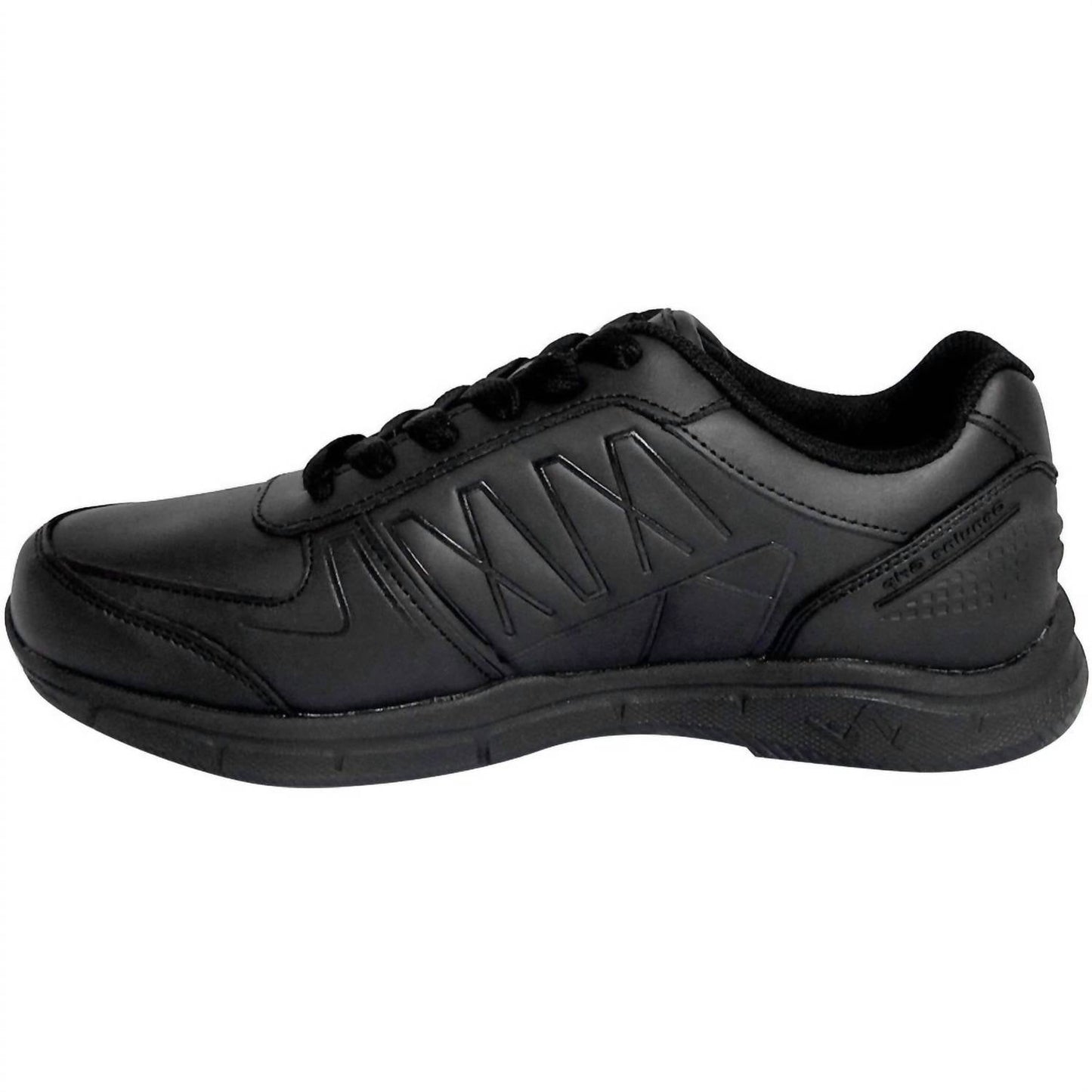 Men's Slip-Resistant Athletic Shoe - Wide Width In Black