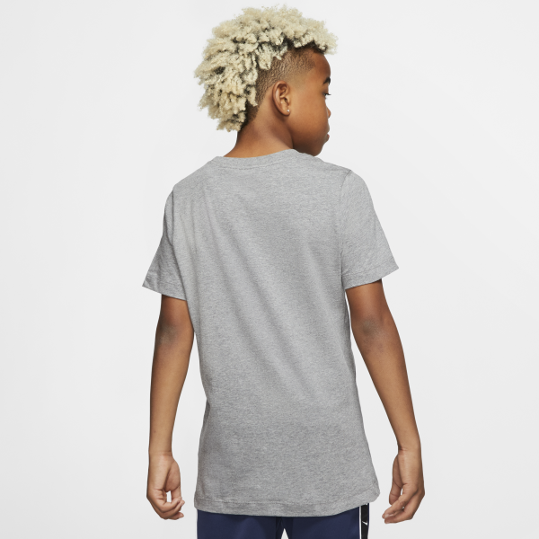 Nike - Boy - Core Futura Tee - Carbon Heather/White