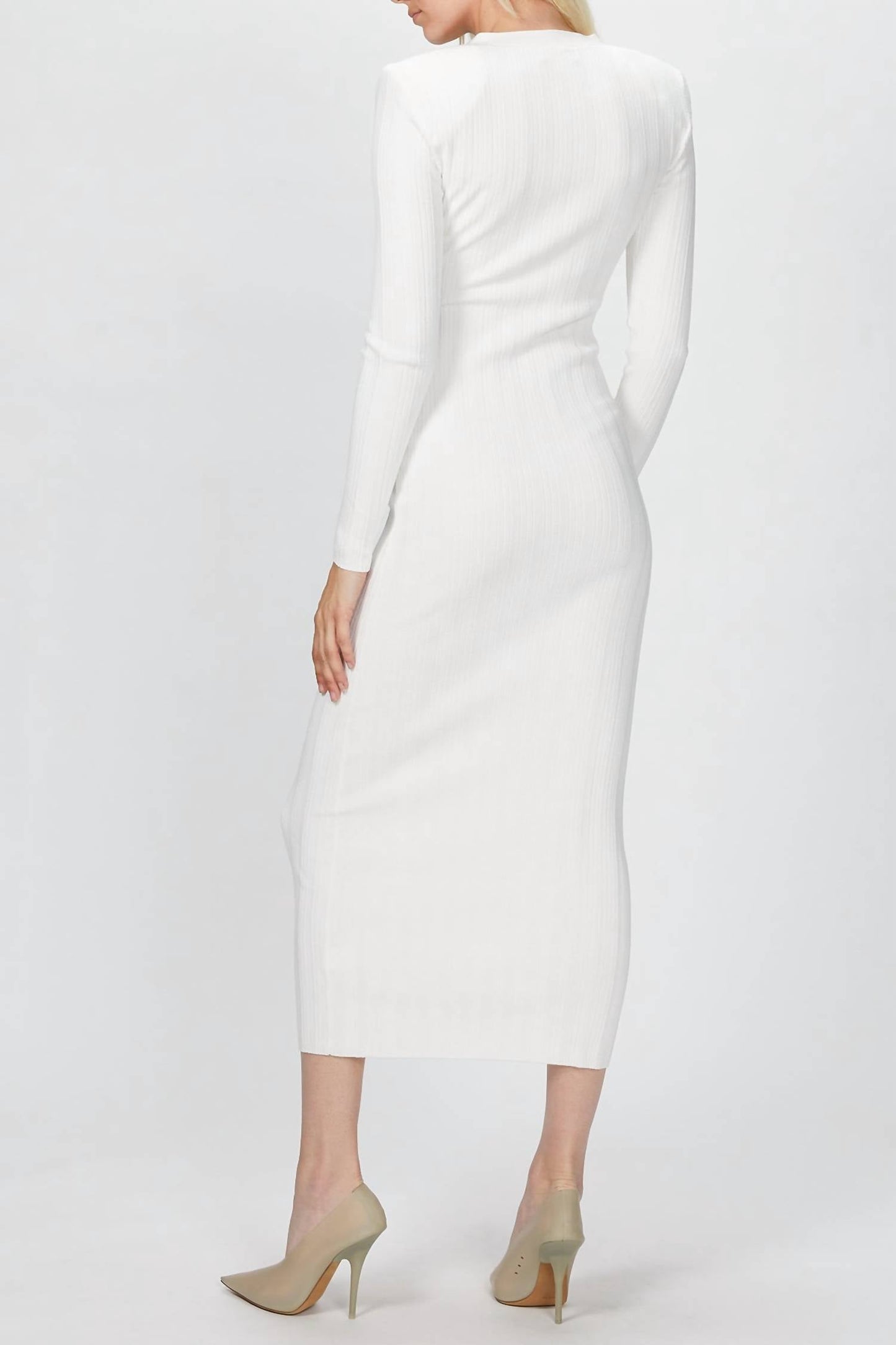 Vianne Knit Dress In White