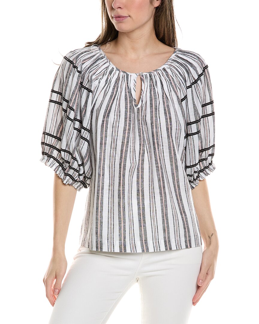 tyler böe Paulina Linen-Blend Top