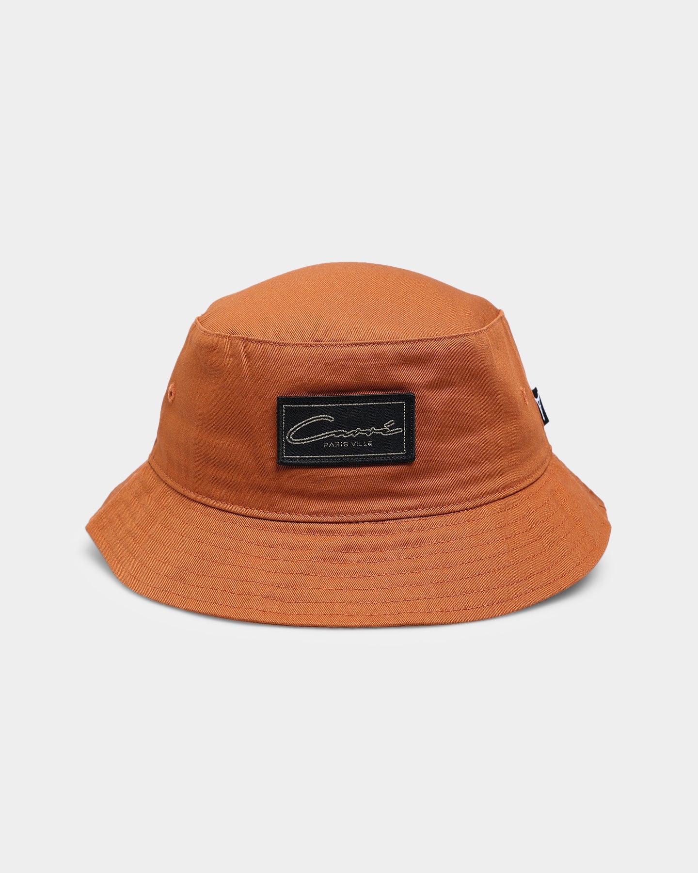 Carre Script Patch Bucket Hat Brown