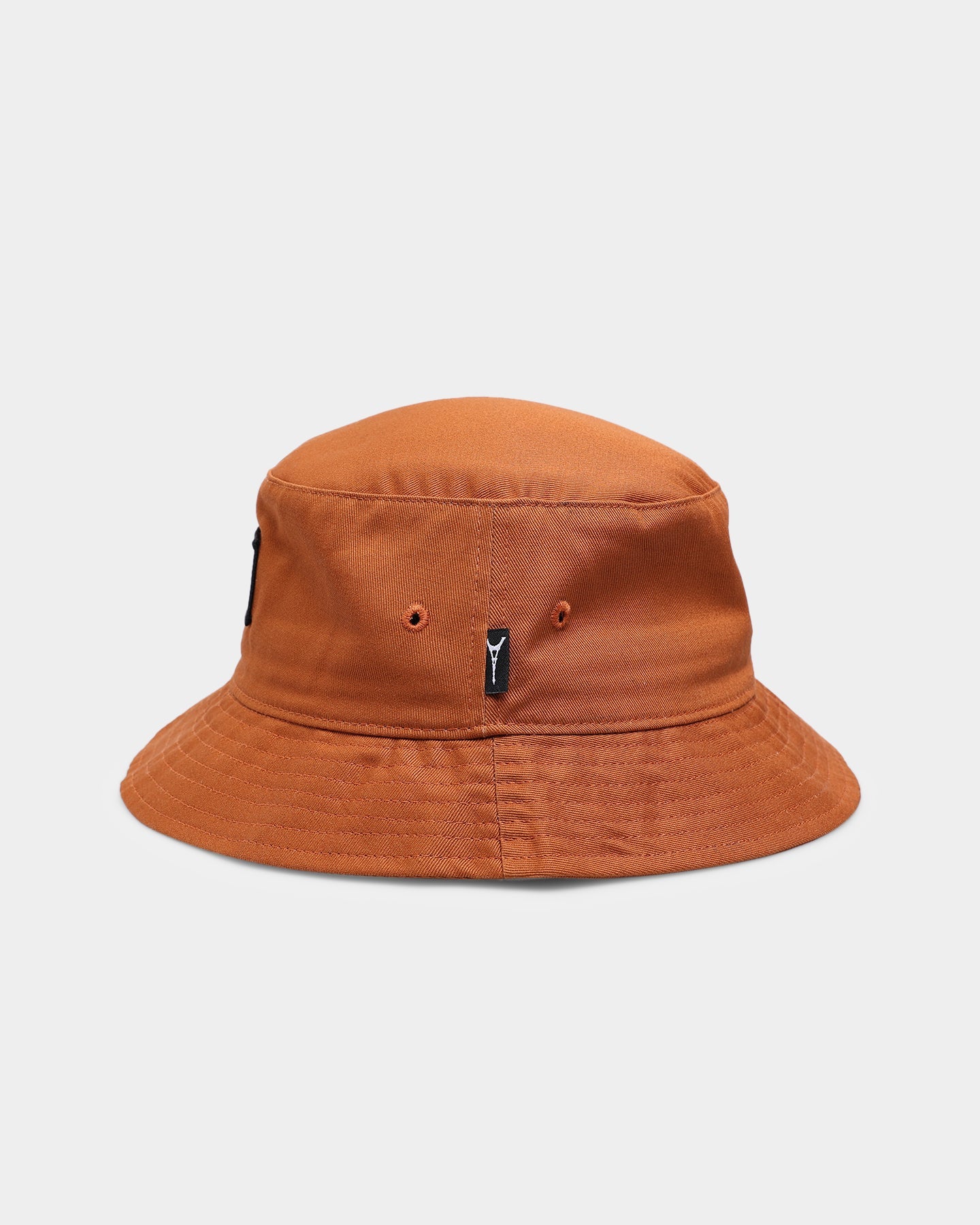 Carre Script Patch Bucket Hat Brown