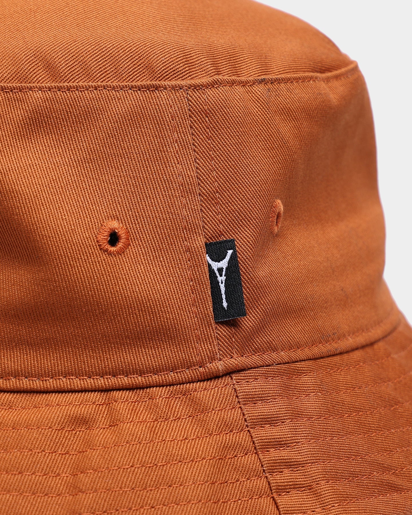 Carre Script Patch Bucket Hat Brown