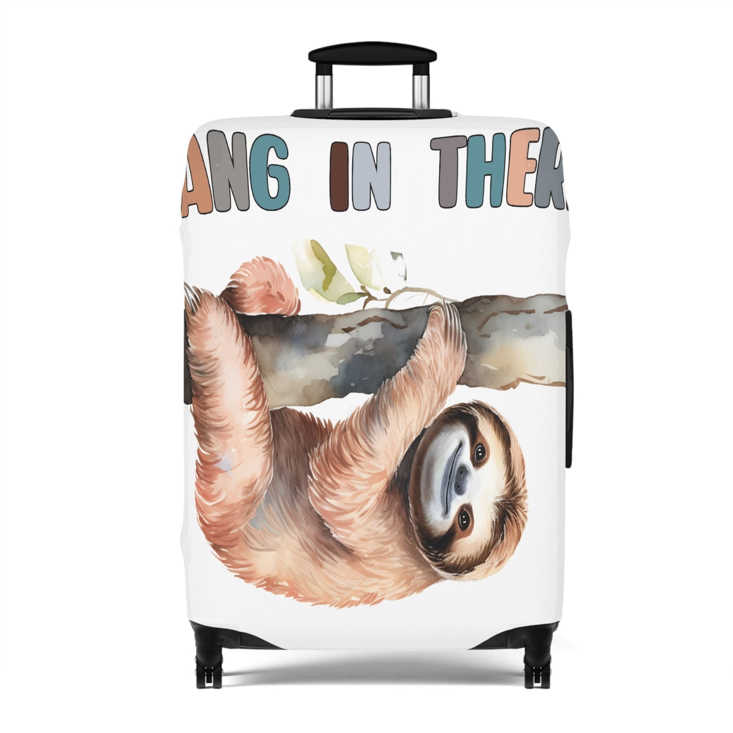 Luggage Cover, Sloth, Hang in there, awd-1058