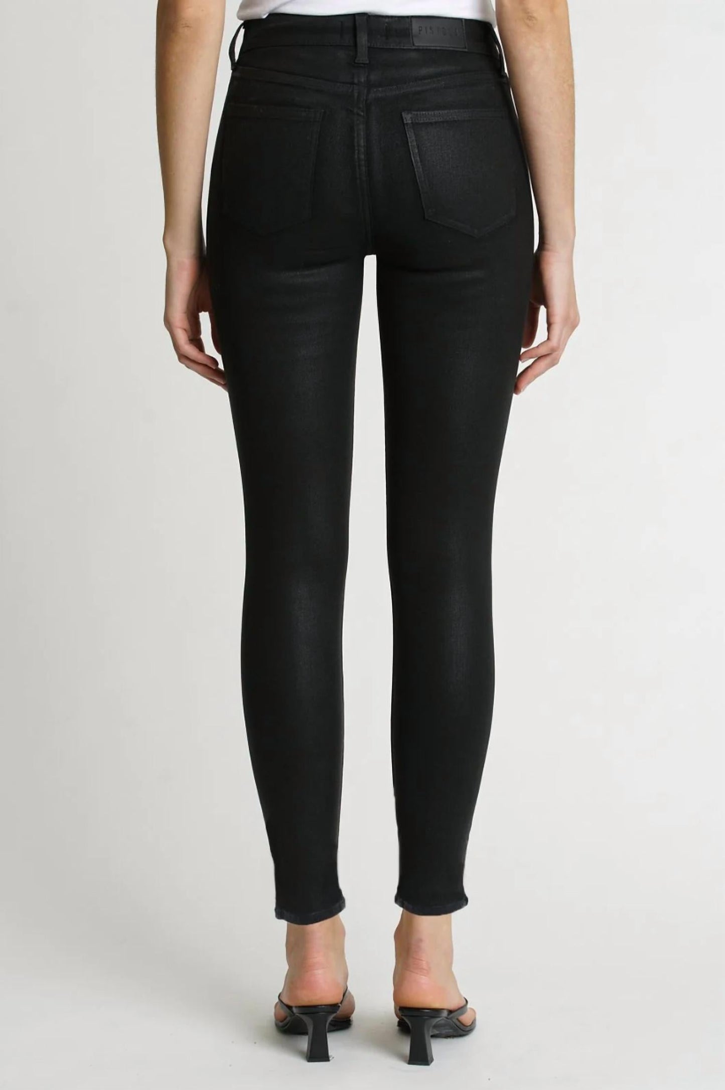 Aline High Rise Skinny Jean In Coated Night Sky