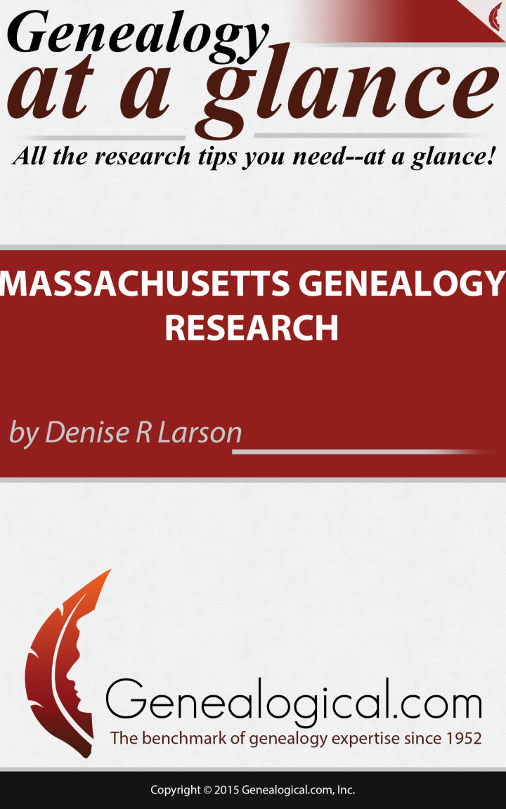 Genealogy at a Glance: Massachusetts Genealogy Research 1st Edition PDF E-book :