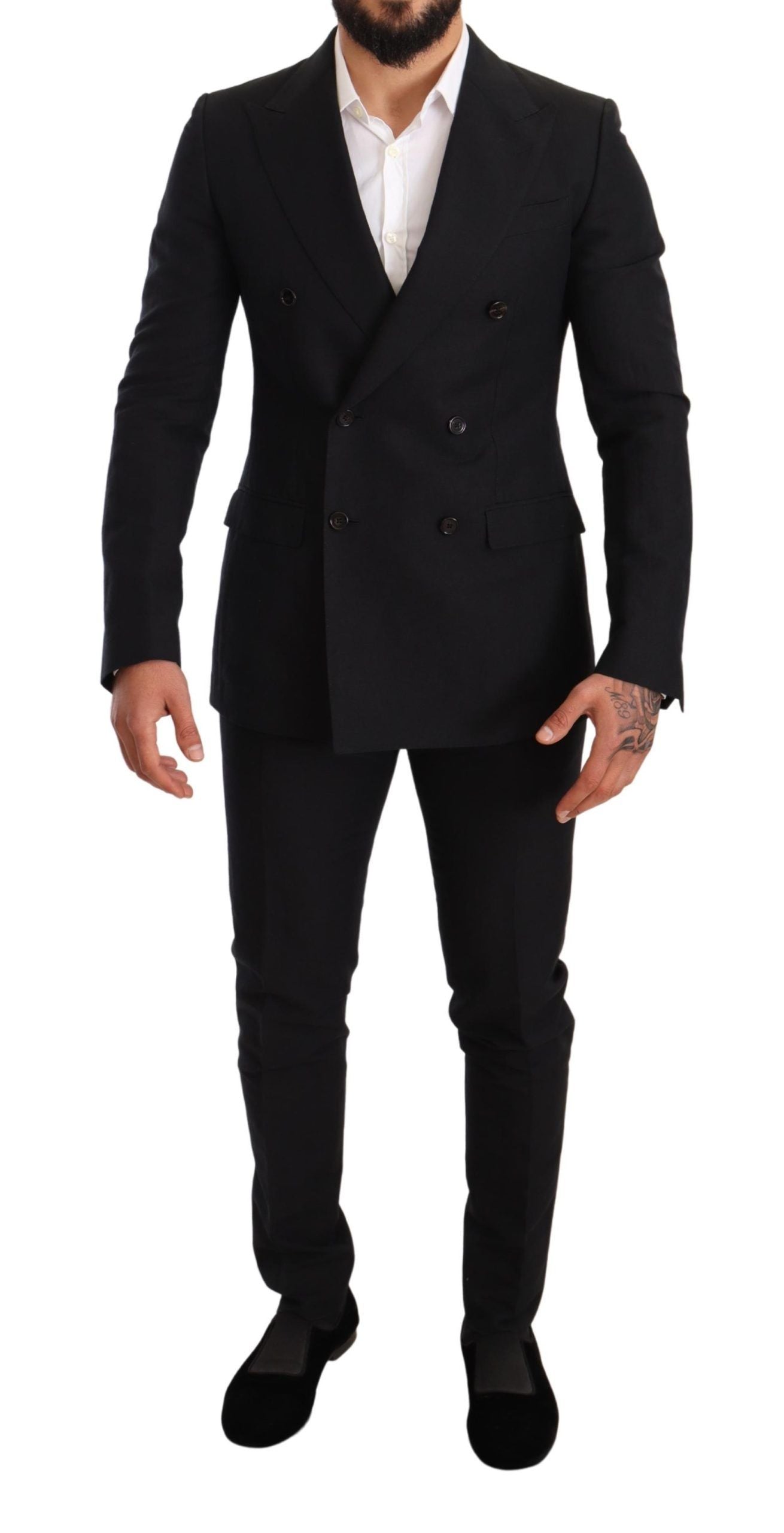 Dolce & Gabbana Elegant  Two-Piece Wool Men's Suit