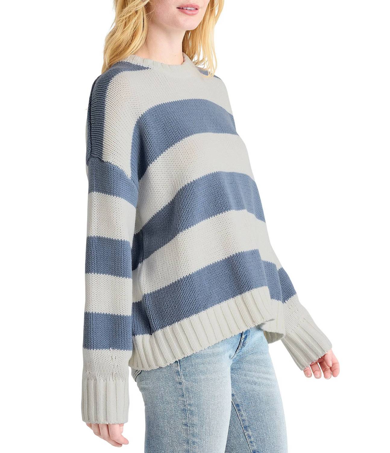 Lexington Stripe Sweater In Bellflower