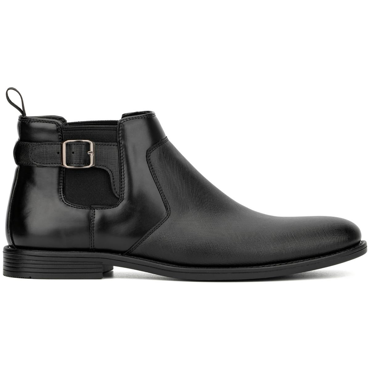 Mens Faux Leather Ankle Chelsea Boots