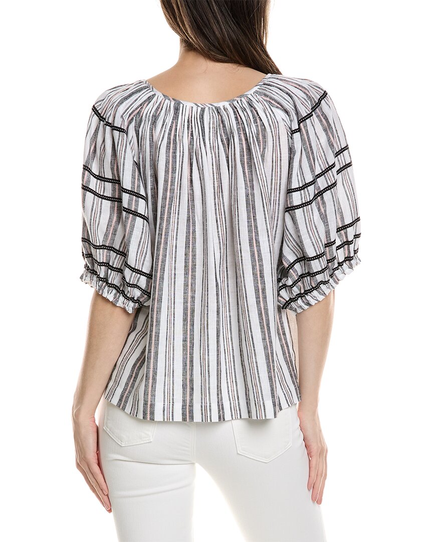 tyler böe Paulina Linen-Blend Top