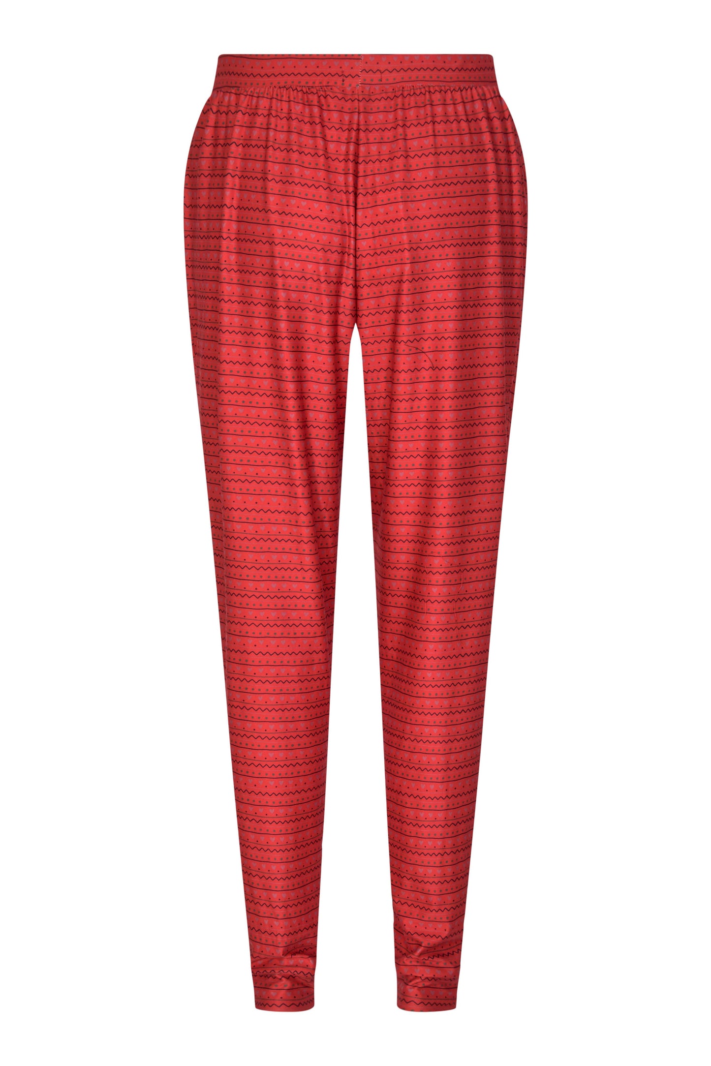 Alma Pants | Striped Hearts Red X-Mas 21 | Bukser fra Liberté