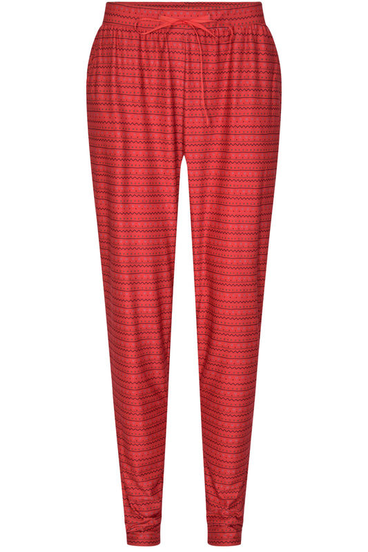 Alma Pants | Striped Hearts Red X-Mas 21 | Bukser fra Liberté