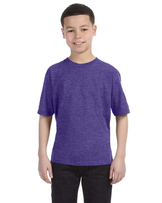 Anvil Youth Fashion Fit T-Shirt | Heather Purple