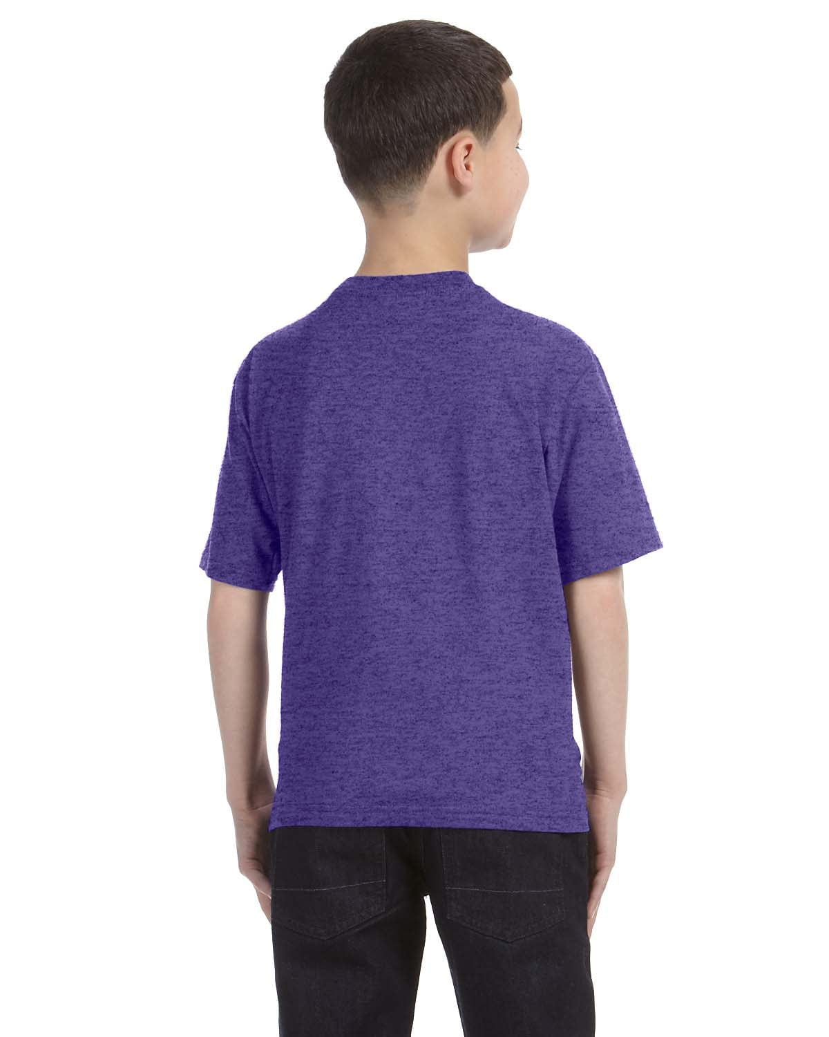 Anvil Youth Fashion Fit T-Shirt | Heather Purple