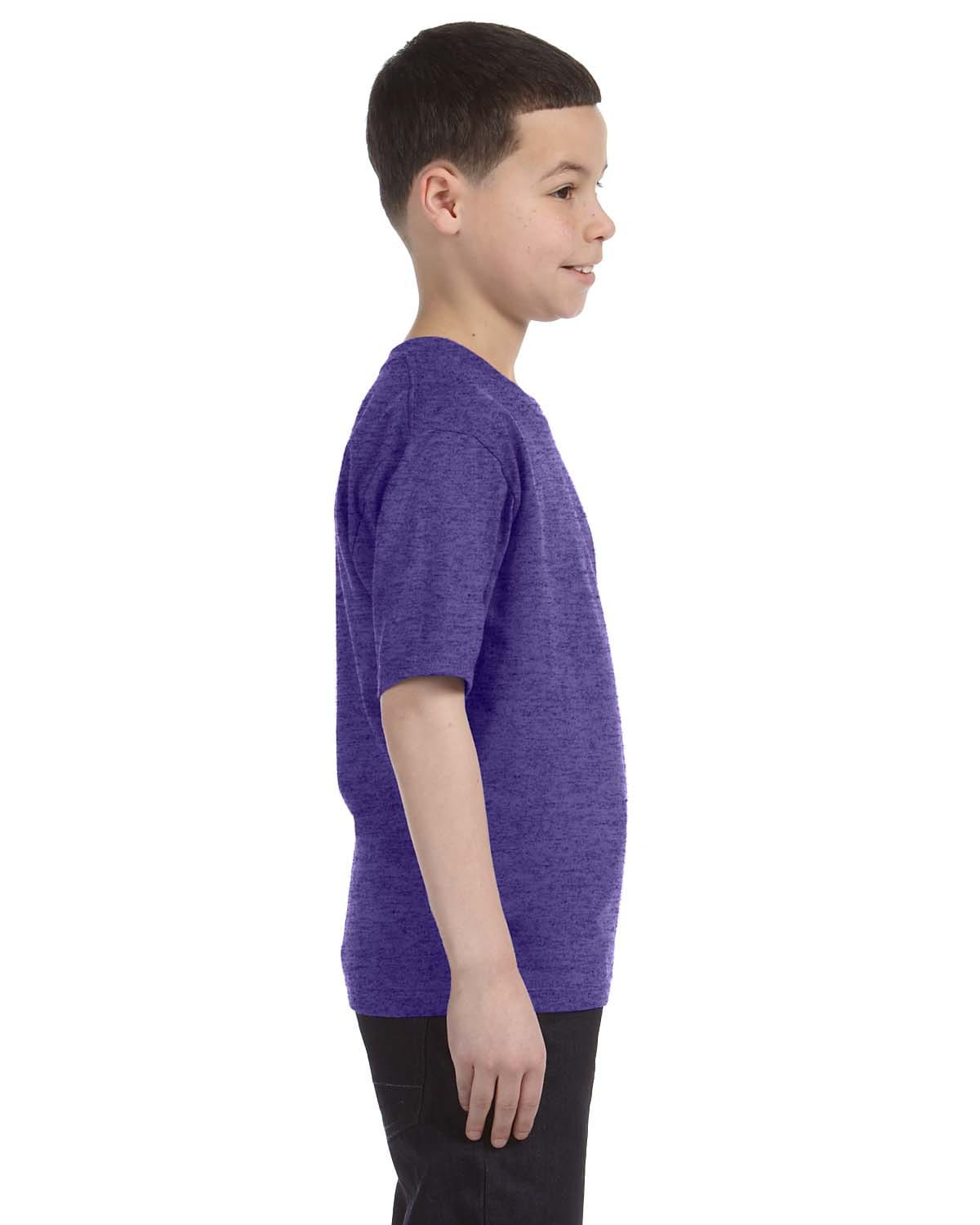 Anvil Youth Fashion Fit T-Shirt | Heather Purple