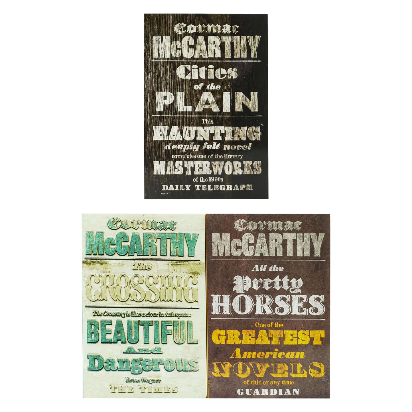 The Border Trilogy Series by Cormac McCarthy: 3 Books Collection Set - Ages 18+ - Paperback