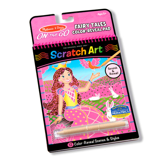 On the Go Scratch Art Color Reveal Pad - Fairy Tales