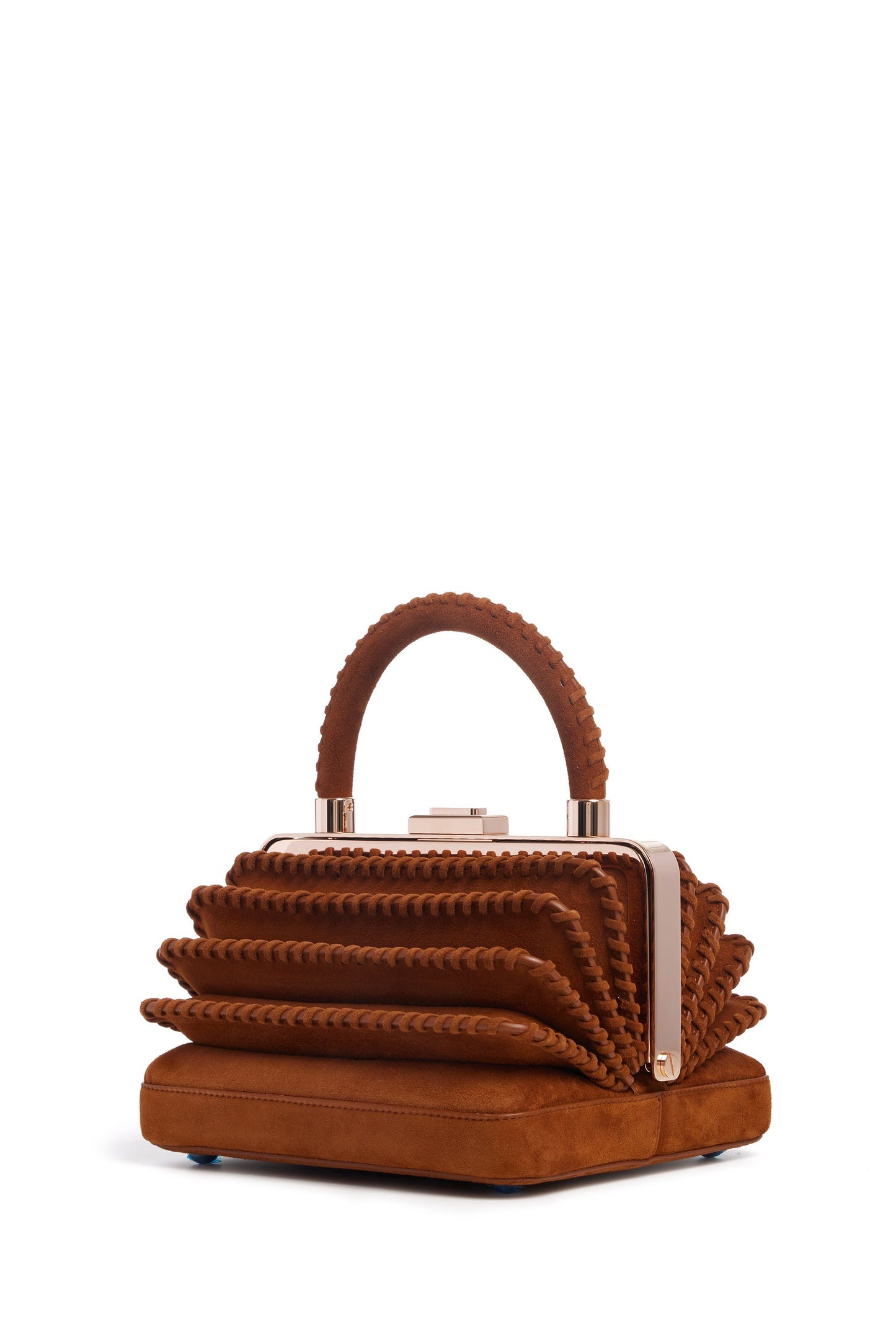 Diana Bag in Cognac Suede