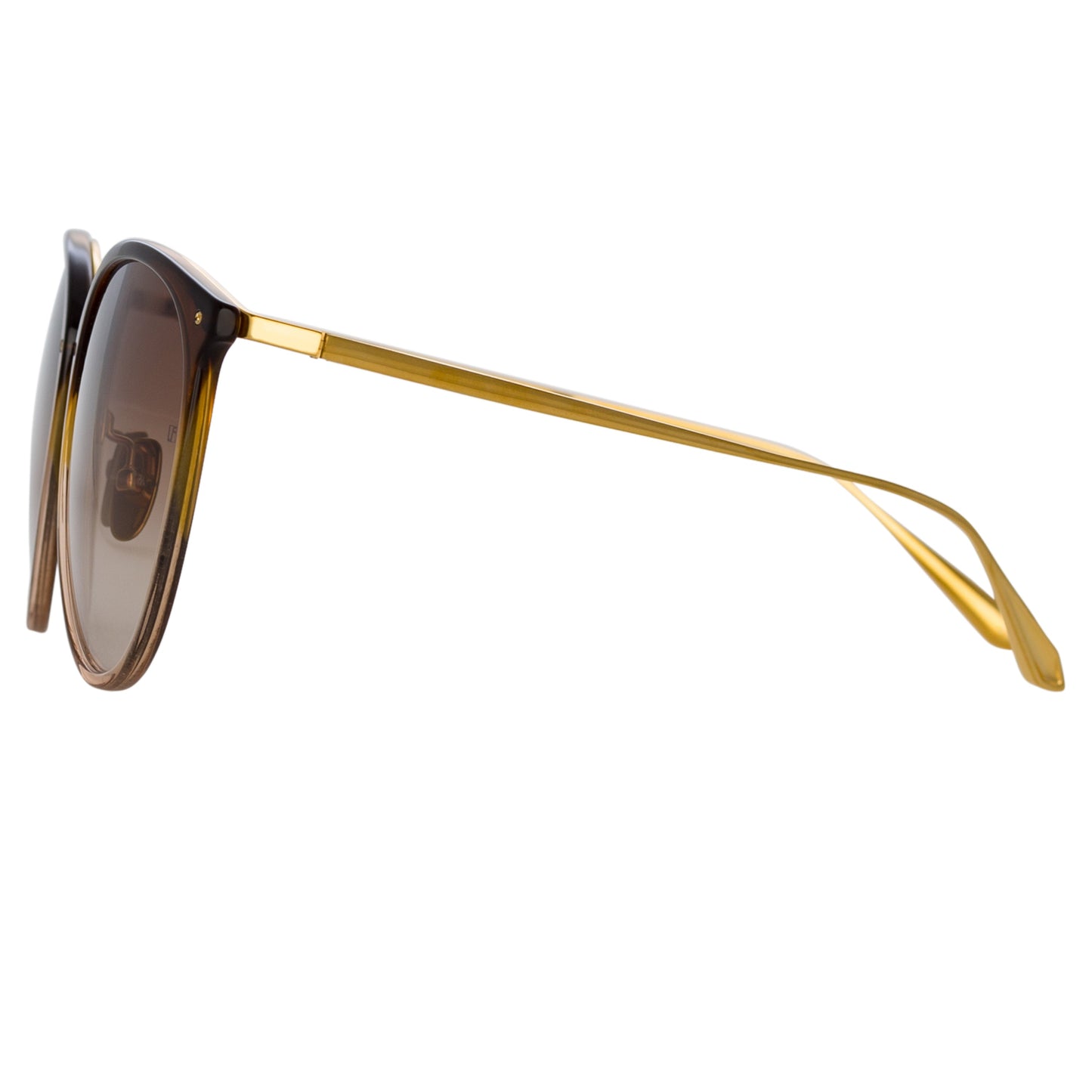 Kings Oval Sunglasses in Brown Gradient