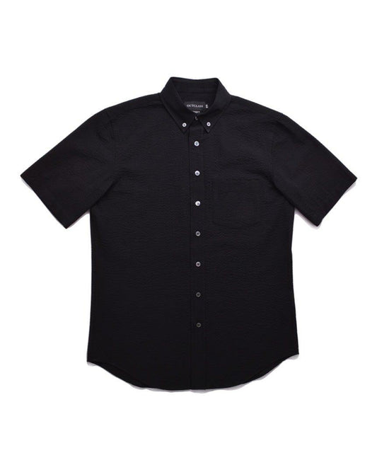 Seersucker Black S/S T-Shirt