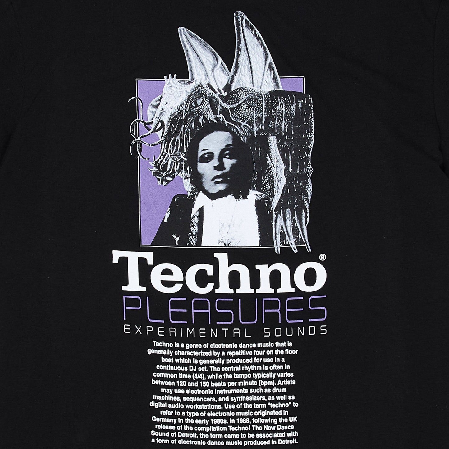 Pleasures Mens Techno T-Shirt 'Black'