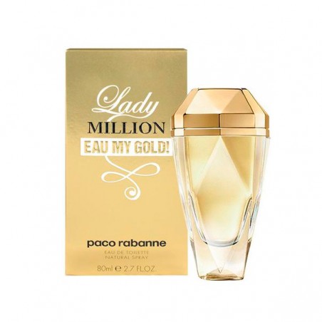 Paco Rabanne Lady Million Eau My Gold! For Her Eau de Toilette Spray 1.7 Oz / 2.7 Oz Edt