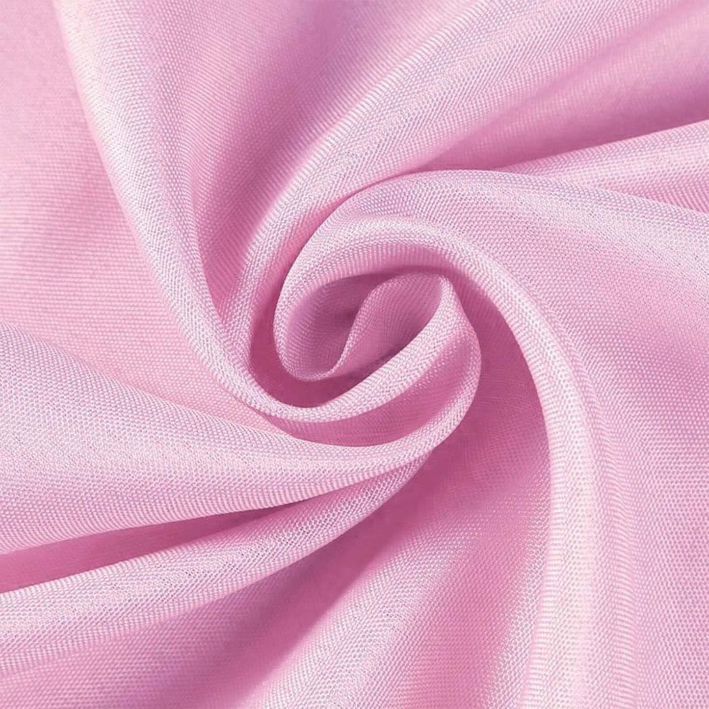 Pink Seamless Polyester Rectangle Tablecloth, Reusable Linen Tablecloth 72"x120"