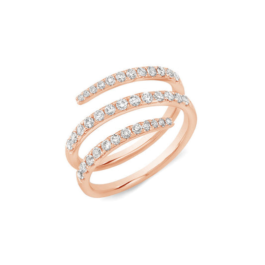 Diamond Swirl Fashion Ring