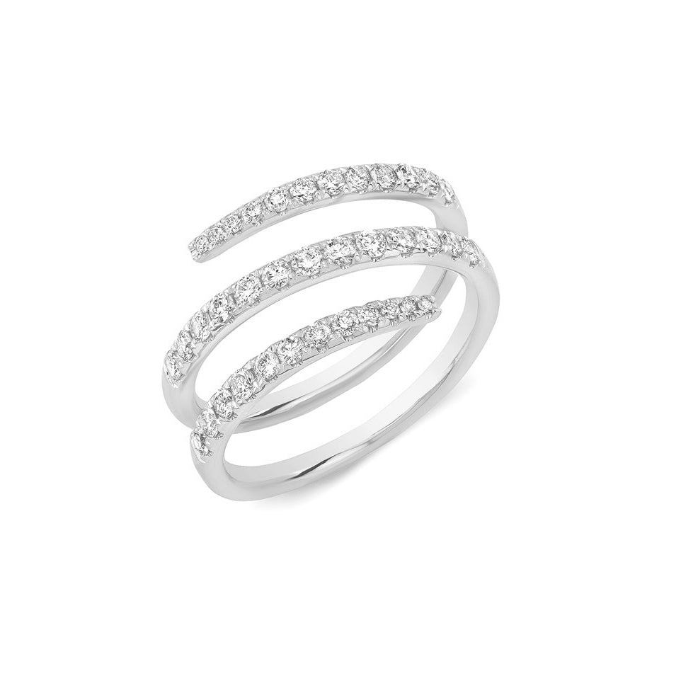 Diamond Swirl Fashion Ring