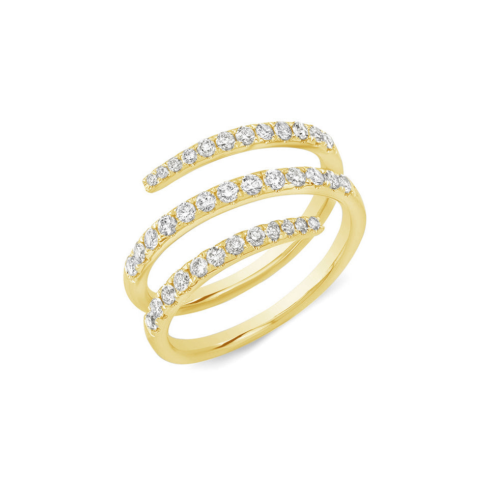 Diamond Swirl Fashion Ring