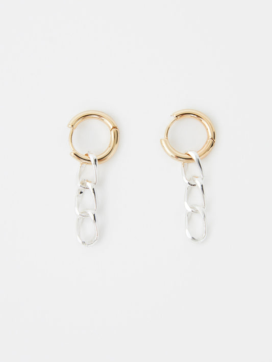 Huggie Chain Link Earrings