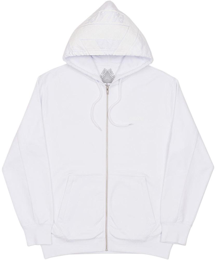 PALACE - BIG TRI-FERG ZIP UP HOODED SWEATSHIRT (WHITE)