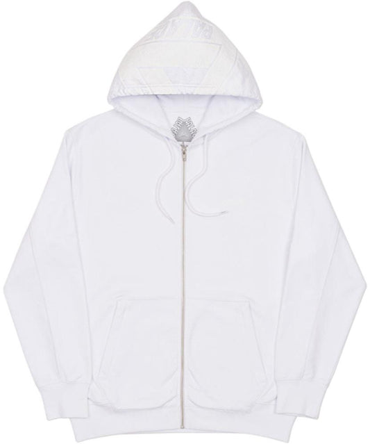 PALACE - BIG TRI-FERG ZIP UP HOODED SWEATSHIRT (WHITE)