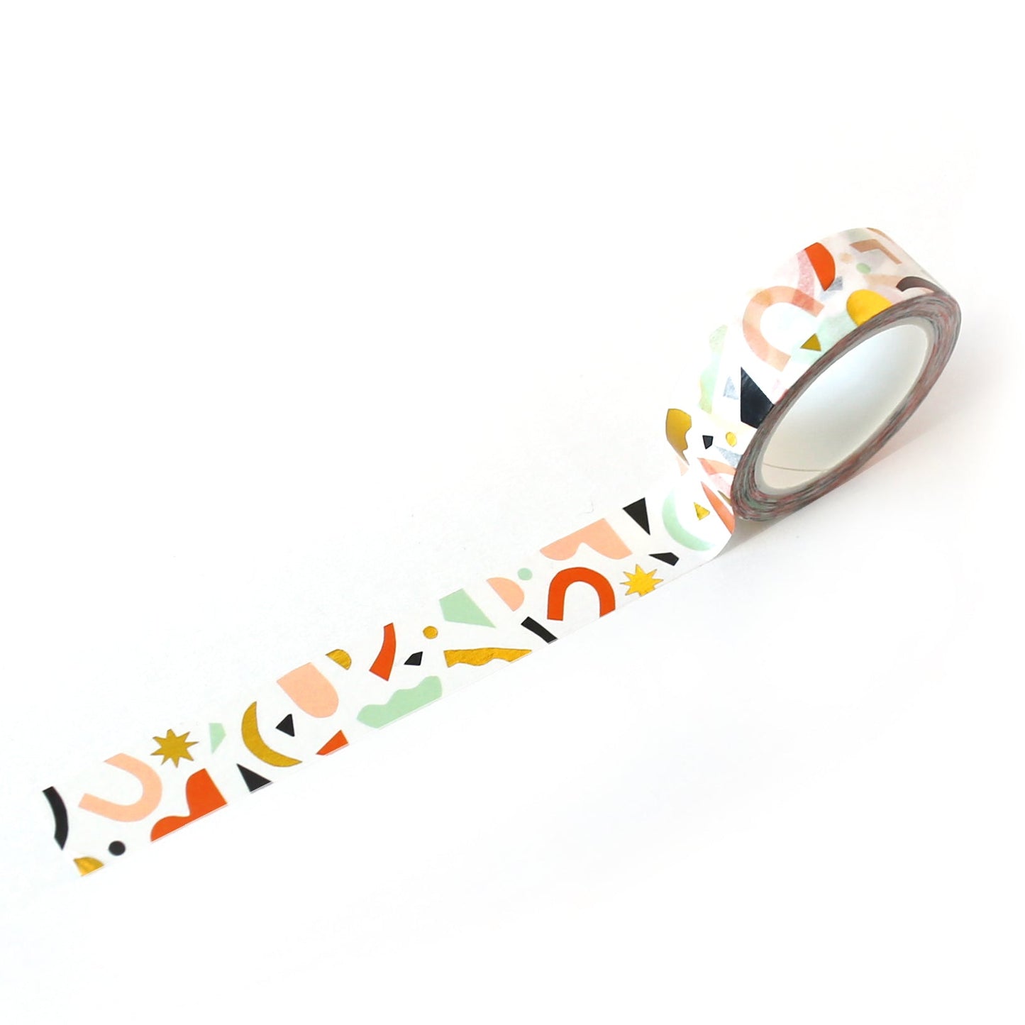 Confetti Pattern Washi Tape - Colors & Gold