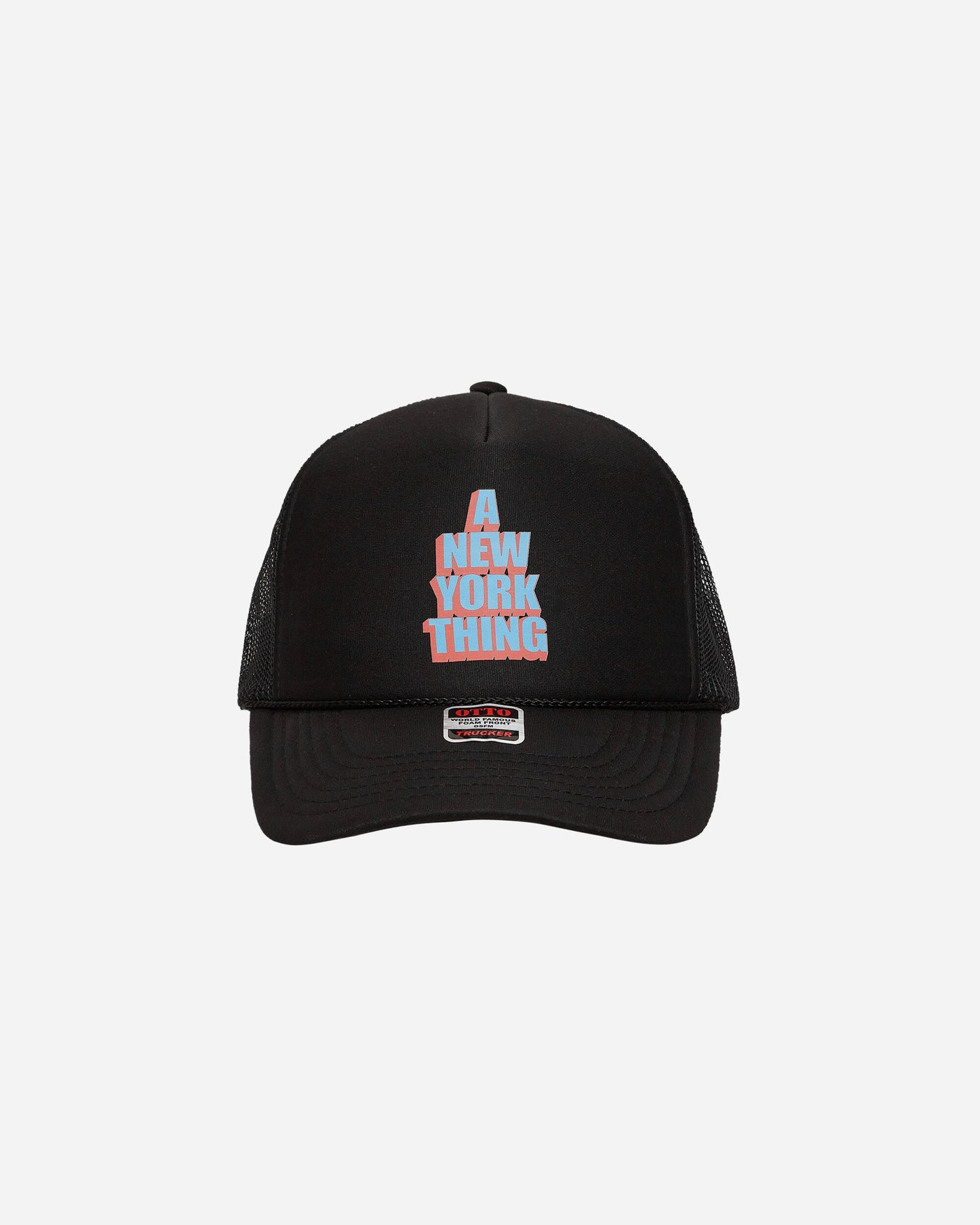 Stacked Trucker Hat Black