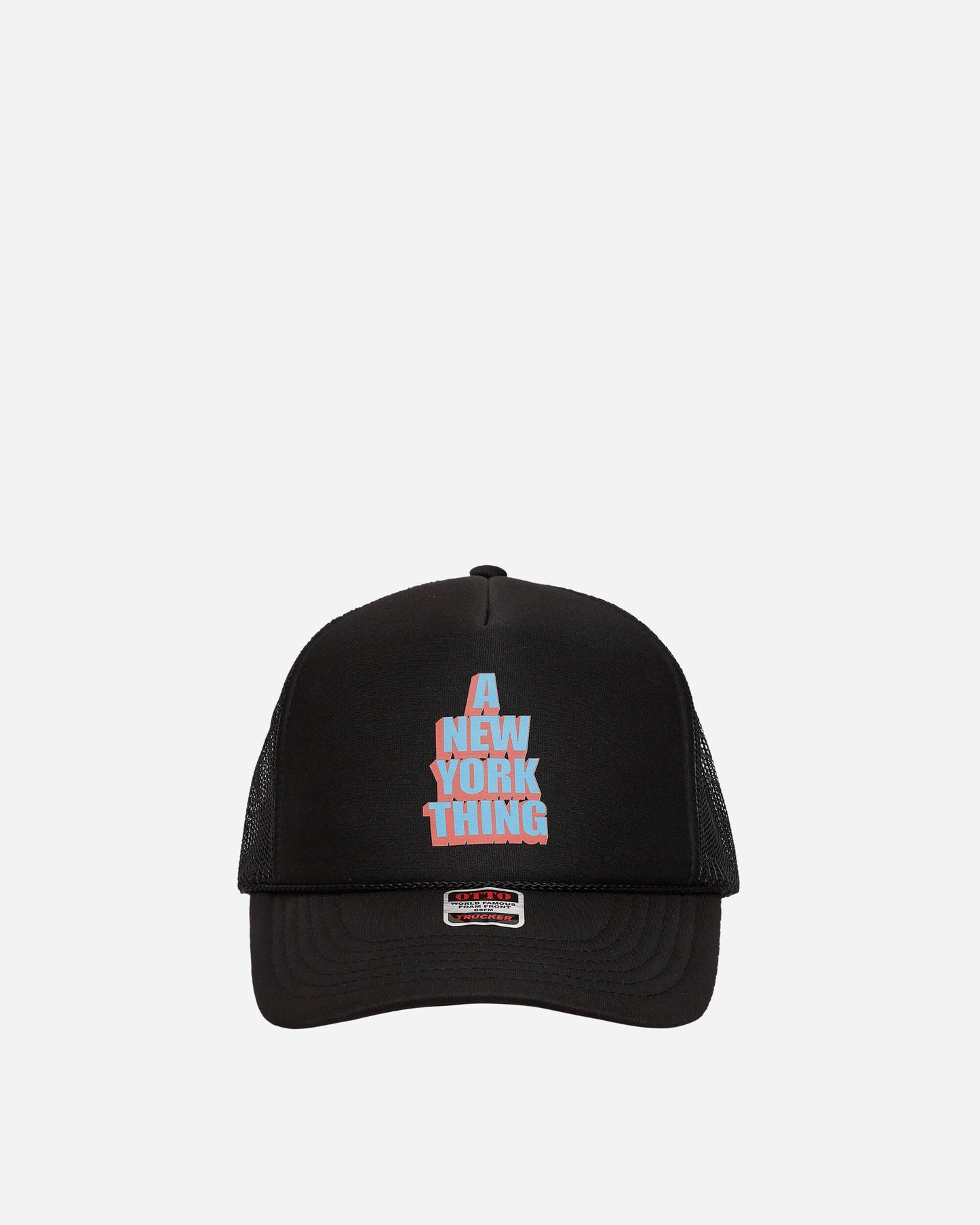 Stacked Trucker Hat Black