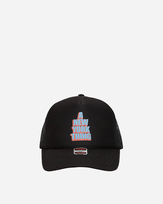 Stacked Trucker Hat Black