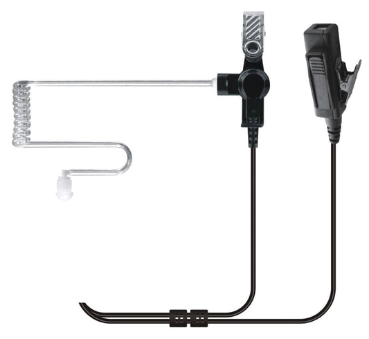 Acoustic Earpiece with 2 Wire PTT for Kenwood Radios