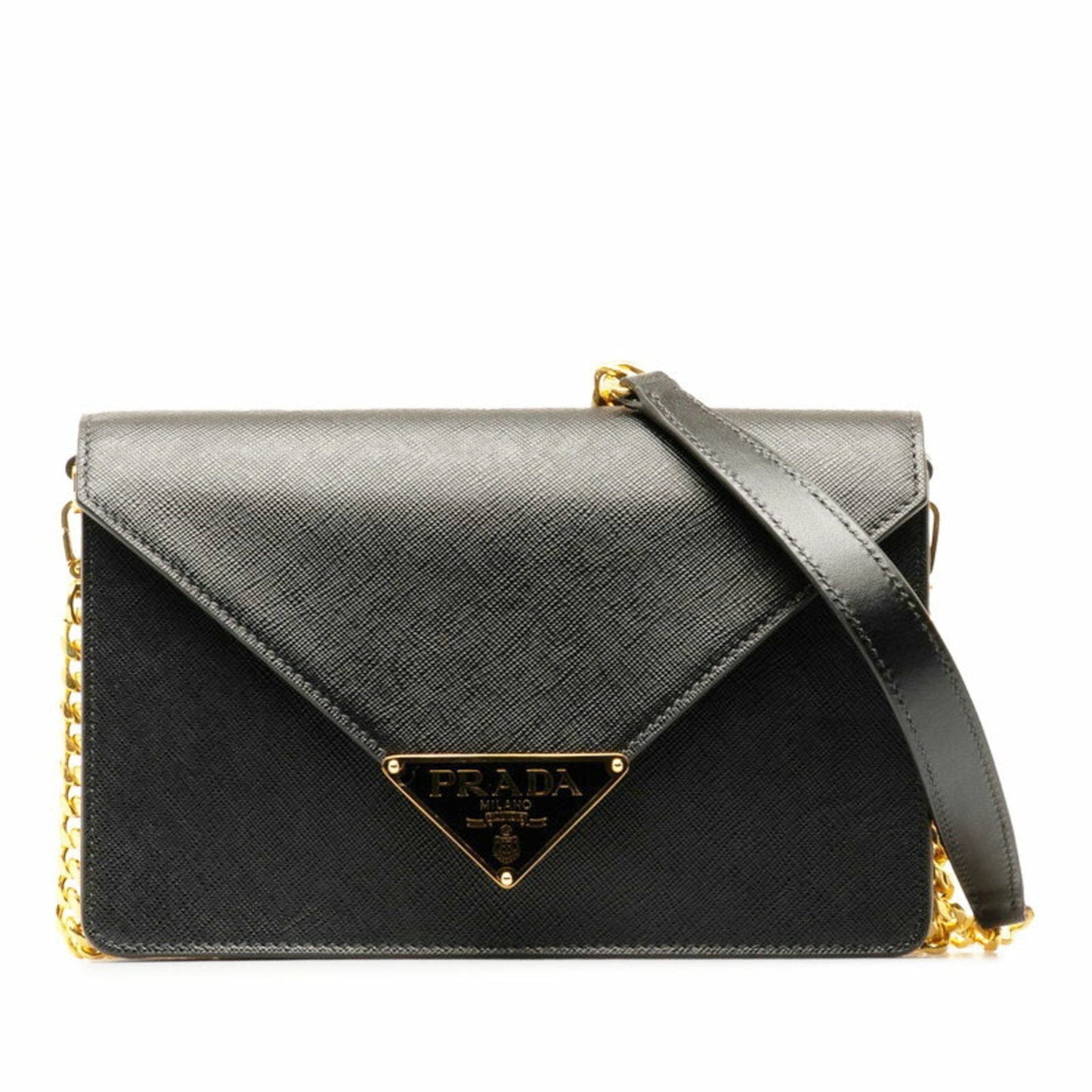 Prada Saffiano  Leather Shoulder Bag (Pre-Owned)