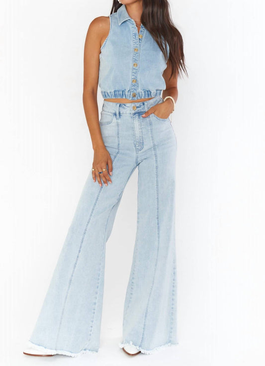 Ashbury Wide Leg Jean In Glacier Blue