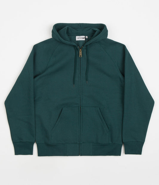 Carhartt Chase Zip Hoodie - Botanic / Gold