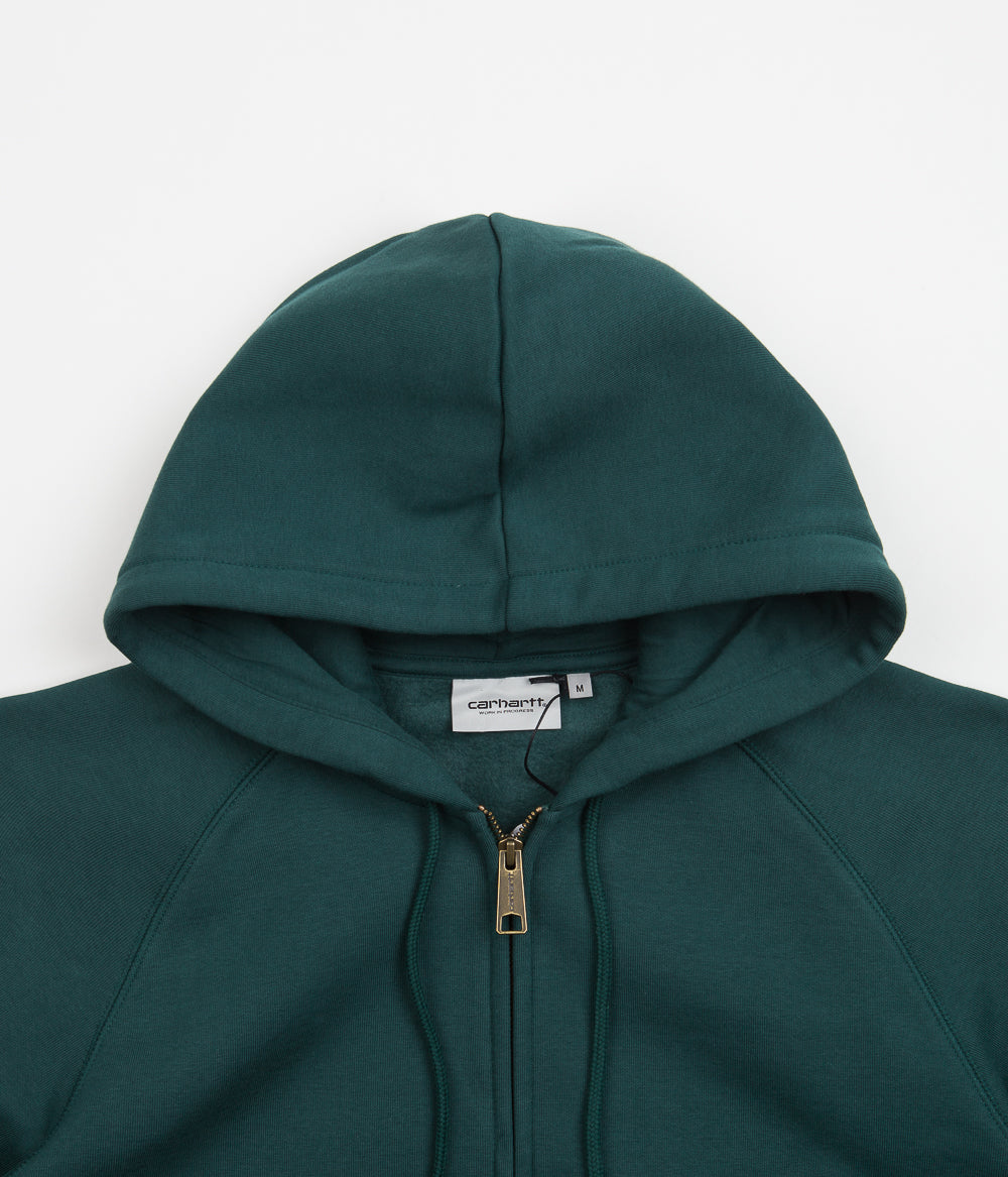 Carhartt Chase Zip Hoodie - Botanic / Gold