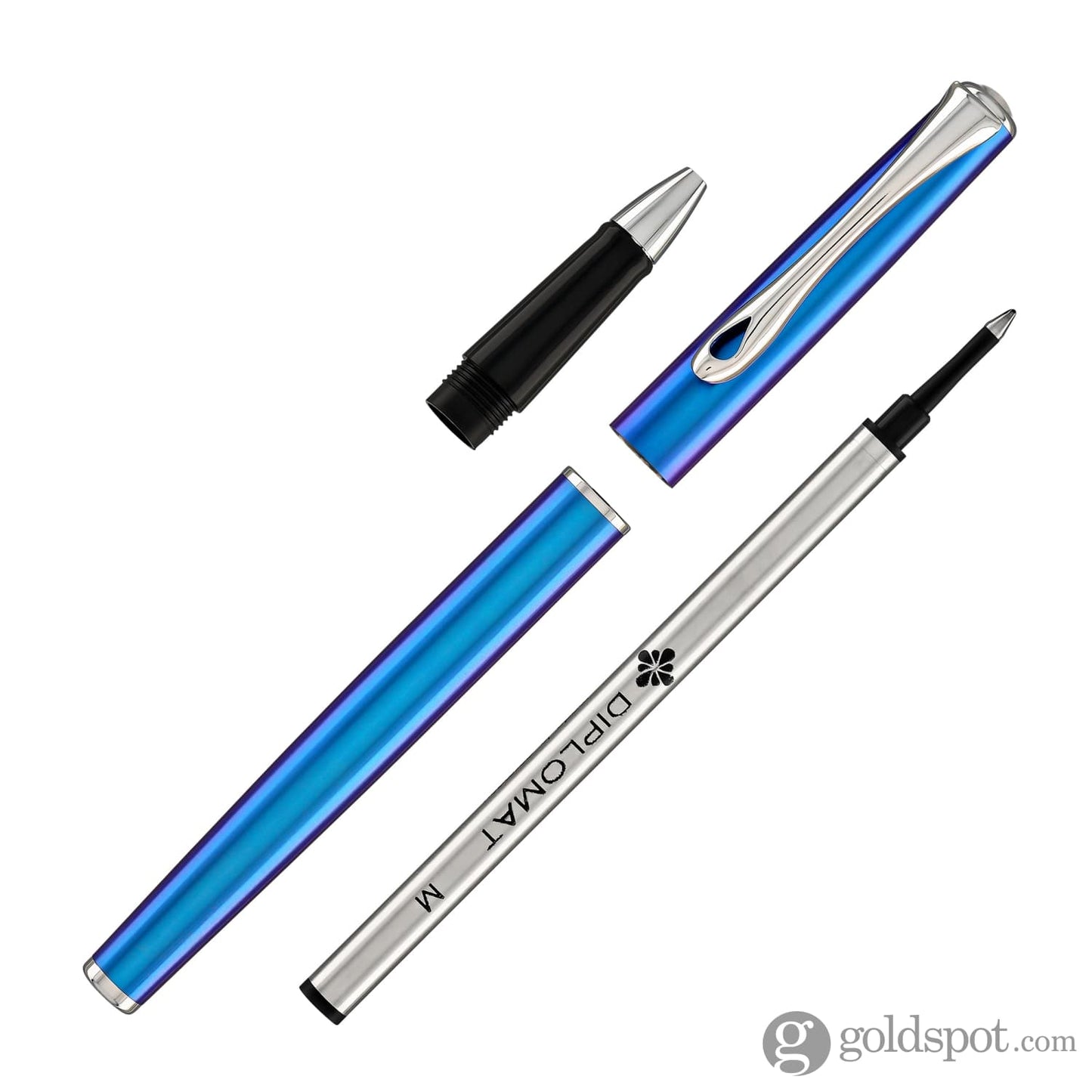 Diplomat Traveller Rollerball Pen in Funky Blue